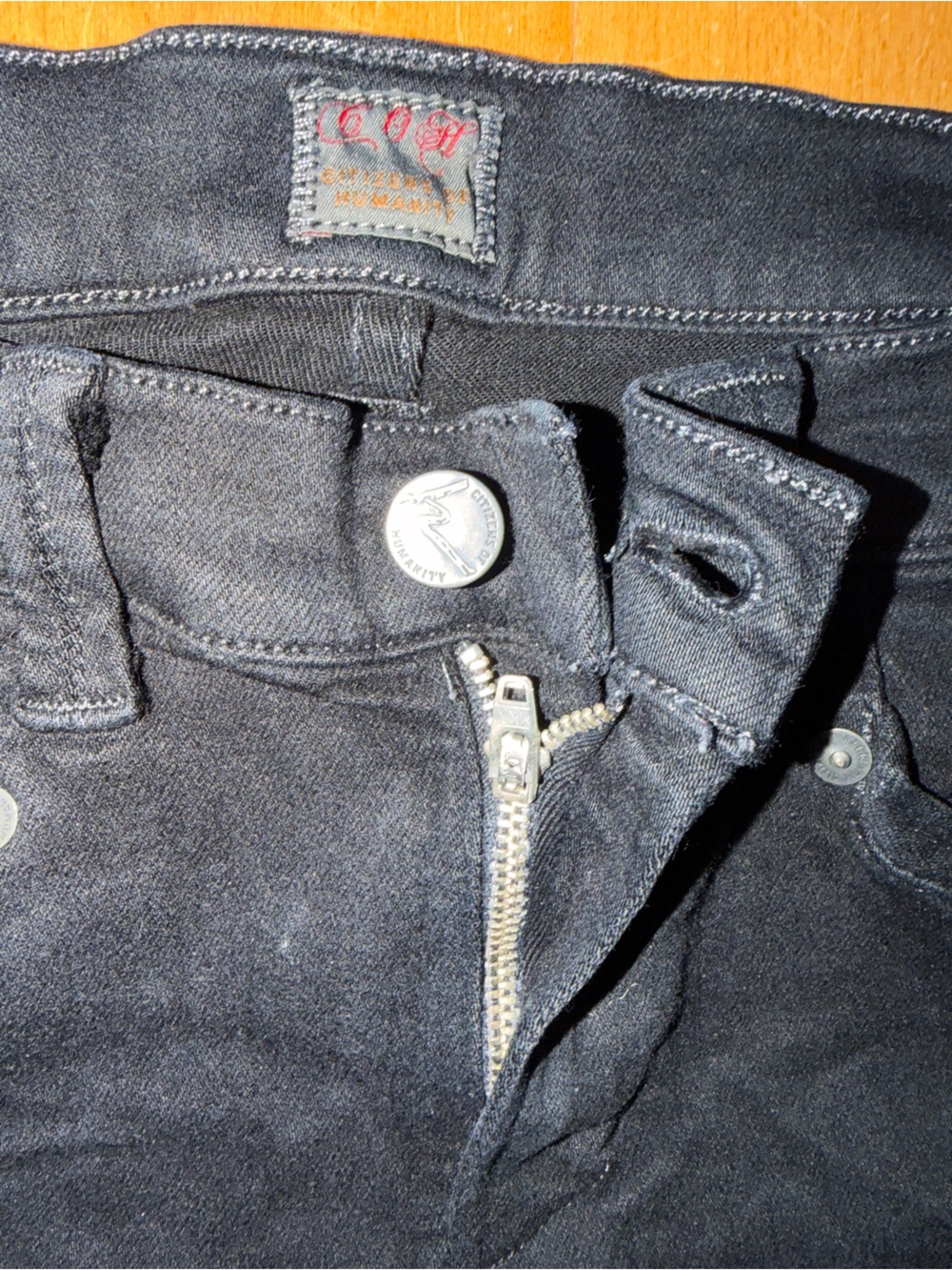 Citizens of Humanity COH "HOPE CARGO SKINNY" Jeans Black Cotton Style 1369-818 - Picture 10 of 15